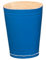 Leder Würfelbecher Color/ohne Würfel, Standard Größe 9cm (blau)