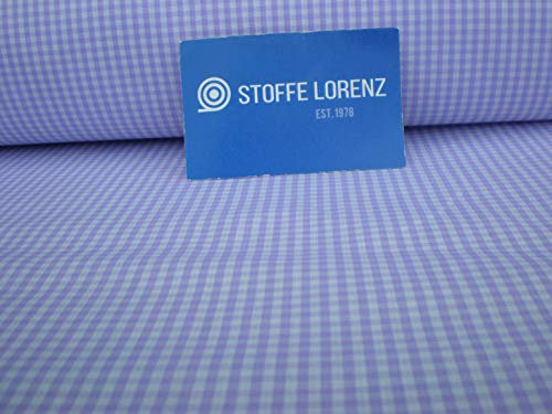 Batist-Karo- Fb.Hell-Lila - Stoffe Meterware
