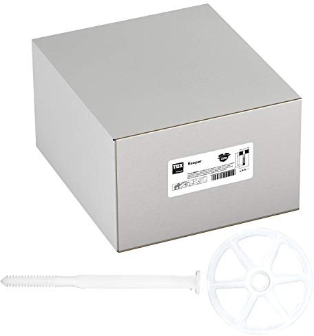 TOX Dämmstoffhalter Keeper 8x180 mm, für Dämmungen bis zu 210 mm, Schlagmontage,beständig gegen Verwitterung, ohne zusätzliches Spreizelement, keine Wärmebrücken, 250 Stück im Karton, 048100071