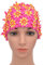 Medifier Bonnet de bain à fleurs avec pétales pour femme Style rétro , rose rouge