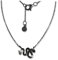 SilberDream Zirkonia Schlange Halskette schwarz Schmuck 44cm 925 Silber GSK400S Silber Halskette