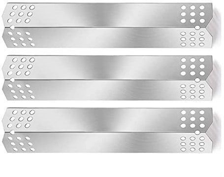 GFTIME 37cm Piastra Riscaldante in Acciaio Inossidabile per Charbroil, Taino 4 PRO, Enders, ProfiCook, Barbecook, ProfiCook, Landmann, Griglia a Gas Ricambi Coperchio Bruciatore