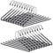 Relaxdays Hosenbügel 20er Set, rutschfest, Kleiderbügel für Hosen, gummiert aus Metall, platzsparend, Set, 35 cm, schwarz