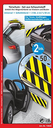carstyling XXL Türschutz-Set aus Schaumstoff selbstklebend 2er-Set à 50 x 13,7 x 1 cm