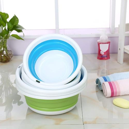 3 colori Summit pop-up pieghevole bacinella lavabo Topind pieghevole portatile campeggio roulotte auto lavaggio attrezzo da cucina da bagno., Green