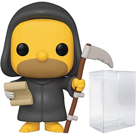 Funko Pop! Simpsons: Treehouse of Horror - Grim Reaper Homer Vinyl Figure (Bundled with Pop Box Protector Case)