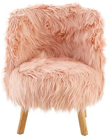Premier Housewares Kids Chair, Pine Wood, Plywood, Polyester/Acrylic, Rubberwood (Hevea), Pink