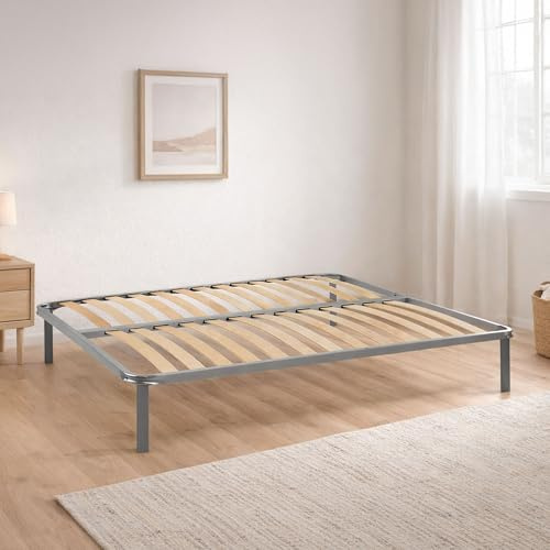 Talamo Italia - Doppelbett Lattenrost Orthopädisches Marella, orthopädisches Untergestell aus Birkensperrholz mit 14 Latten, 100 % Made in Italy, 140 x 200 x 34 cm