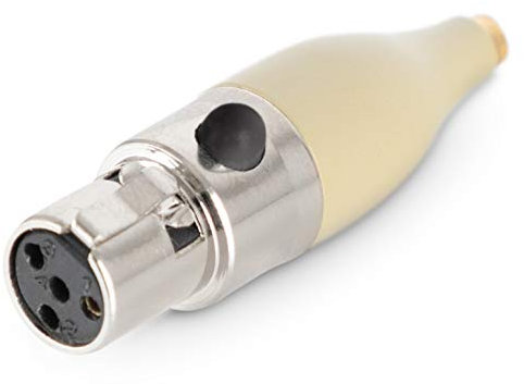 Pronomic Funk-Adapter L6 - Für EA-Serie Mikrofone von Pronomic - Mini-XLR 4-polig - Kompatibel zu vielen Funkmikrofonen - beige