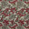 Kt KILOtela - Polsterstoff, Möbelstoff, Jacquard Gobelin, Dekostoff, Modische Accessoires, Tischdecke, Vorhang, 100 cm Länge x 280 cm Breite, Damast - Rot, Orange, Grün, Beige ─ 1 Metre