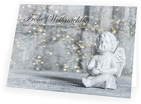 Weihnachtskarte Weihnachtlicher Engel mit passendem Umschlag 1x Karte 1x Umschlag