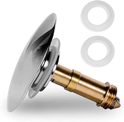 Pop Up Tapón de Fregadero, Chonphan Tapón de Drenaje del Fregadero, Tapon de Lavabo Latón Macizo Cromado, Diámetro del Enchufe 66 mm