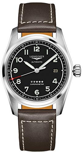 Longines Herren-Uhr Spirit 42mm Schwarz Automatik Edelstahl L3.811.4.53.0