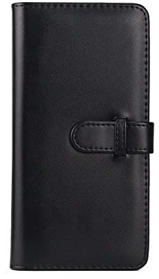 MUZIRI KINOKOO Mini Photo Album PU Leather Wallet Album Dessert Time Album Compatible For Fuji Instax SQUARE SQ1 SQ20 SQ10 SQ6 Camera Share SP-3 Pictures Holder 80 Pockets (Black)
