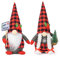 D-FantiX 2 Stück Weihnachtswichtel Plüsch mit Weihnachtsschild und Weihnachtsbaum, handgefertigte schwedische Tomte Figur Nordic Plüsch Elf Puppe Wichtel Weihnachtsdekorationen Ornamente Home Decor