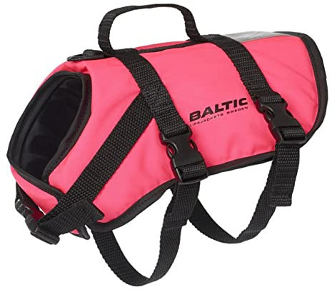 Baltic Pluto Pet Float Buoyancy Aid - Cats/Dogs Lifejacket - 8-40Kg - Pink L - (15-40Kg)
