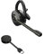 Jabra Engage 55 Schnurloses, Convertibles Headset mit EarHook, Kopf- und Nackenbügel und Link 400 USB-C DECT-Adapter - Mikrofon mit Geräuschunterdrückung, Gehörschutz - UC kompatibel - Schwarz