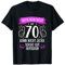 Deko 70 Geburtstag Frau Mann Geschenkkiste Lustig 70 Jahre T-Shirt