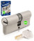 GERCAR Pro Schließanlage DIY MIX Profilzylinder 45/45 Schließzylinder gleichschließend nach wunsch kombinierbar - Zylinderschloss 90 mm - A:45 B:45 - selbst zusammenstellen mit einem Schlüssel