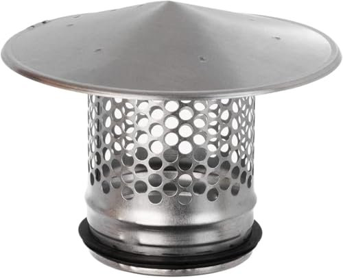Steinberg14 Dachhaube Ø 100mm Wickelfalzrohr - Metall Ablufthaube Regenhaube