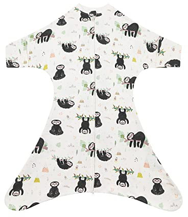 Wombambino 2in1 Baby Winterschlafsack mit verschließbaren Ärmeln und Füßen für Winter und Herbst (17-21 Grad/TOG 1,5) Baby Pucksack für unruhigen Schlaf
