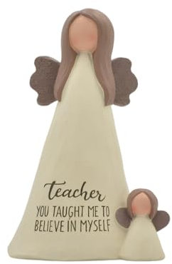 Feather & Grace Hand Painted Resin Decorative Figurine - Teacher You Taught Me To Believe In Myself