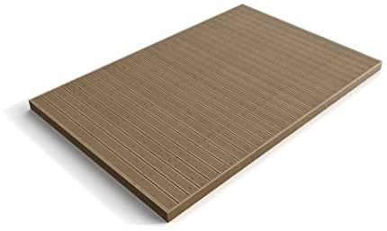 Arbor Garden Solutions Wooden decking kit - complete self-assembly DIY kit (2.4m x 3m, rustic brown finish)