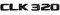 INPETS Mattschwarz CLK 320 Auto-Kofferraum-hintere Buchstaben Wort-Abzeichen-Emblem-Buchstabe-Aufkleber-Aufkleber kompatibel mit Mercedes Benz CLK-Klasse CLK320