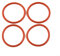 4 Stück Seitenbürste O-Ring Antriebsriemen für Neato für Botvac D75 D80 D85 D3 D6 D5 D7