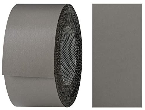 haggiy Kantenumleimer aus Melamin mit Schmelzkleber, 40 mm x 5 m | Umleimer zum Aufbügeln f. Regalbretter & Platten | Kantenband - Dekor: Anthrazit