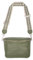 Große Umhängetasche Rona Crossbody Bag Gürteltasche Schultertasche in Gr. L aus 100% Leder mit breitem Gurt (olivgrün)