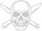 SUPERDANT Totenkopf Strassstein Hotfix Transfer Aufkleber Zum Aufbügeln Halloween Skelett Pirat Wärmeübertragungsapplikation Halloween Kostüm Dekoration Für Hut Jacke Kleidung DIY Zubehör
