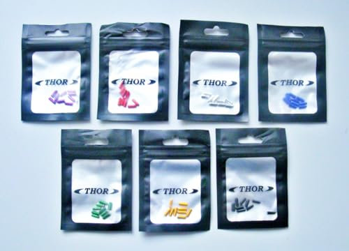 THOR-DARTS T-Protect-1 Aluminium Dart Flight Protector in 7 Farben Flight Protector Silber, Flightsaver Gold, Flightschutz grün, Flightprotektoren schwarz (Schwarz)