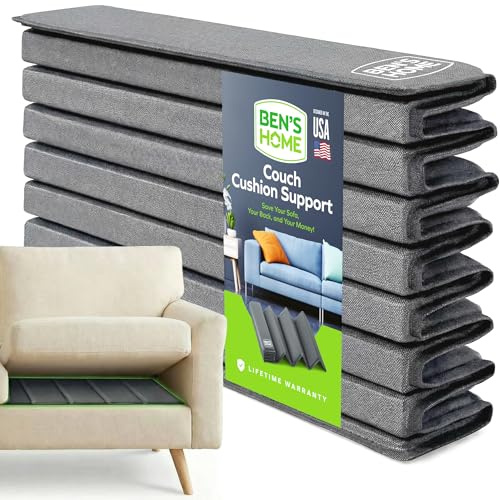 BEN'SHOME® Couchkissen-Stützbrett für schlaffe tiefe Sofas, kein Einsinken in Ihre Couch, 1,3 cm dickes Massivholz, 180 kg, passend für 147,3–170,2 x 58,4 cm tief, rutschfest, lebenslanger Ersatz