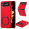 ZHOZEXIN Custodia magnetica compatibile con Samsung Galaxy Z Flip 3, Compatibile con ricarica wireless, sottile custodia protettiva antiurto per Samsung Galaxy Z Flip3 (rosso)