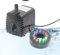 Bomba de Agua Sumergible para Fuente, 600 L/H con Clasificación IP68, Bomba de Agua para Exteriores con 12 Luces LED y 11 Accesorios para Cabezal de Fuente para Acuario, (Enchufe