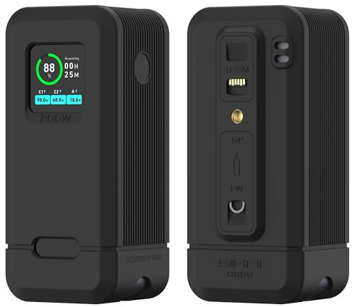 Housse en silicone anti-perte et agréable au toucher pour Anker Power Bank 20 000mAh 200W, avec trou pour vis 1/4 pouce, et compartiments de stockage pour carte TF/SIM et aiguille d'éjection de carte.