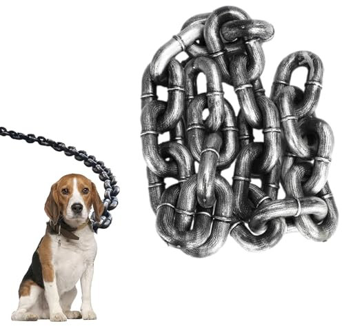 Lustig Hundeleine Kette, Große Plastik Kettenleinen Für KleinHunde, 2M/6,56 Ft Kettenhundeleinen, Stoßdämpfende Hundeleine. Hundetrainingsleinen Für Alle Arten Von Hunden