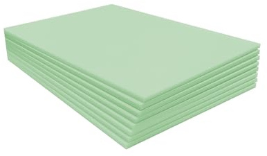 Styrodur XPS Platten A4 Set, 8-teilig, 5mm, 21,0 x 29,7 cm | für den professionellen Modellbau Architekturmodellbau Landschaftsbau und als Bastelplatten