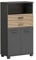 Schildmeyer Highboard Katta 158586, anthrazit/Akustikpaneel Optik, 59,8 x 32,6 x 110,5 cm