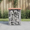 Xichuzi Gartenbank aus Gabionen 33x31x42 cm Massivholz Douglasie, Terrassenmöbel, Wetterfeste Bank, Outdoor Bank, Parkbank, Garten Banken, Deko Bank, Gartenmöbel - 834327