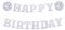 Apausvcm 1 Set Disco Deko Geburtstag Girlande Set,Discokugel Happy Birthday Banner,Silbernes Glitzerndes Geburtstagsschild,Disco Party Dekorationen,Happy Birthday Banner für 70er 80er Geburtstag
