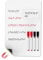 MOXYOY A3 Magnetic Whiteboard for Fridge,27x42cm Dry Erase Whiteboard Sheet with 4 Marker Pen,Magnet Board for Family Weekly Meal Planner, Notes or Reminders,Office Notice Board