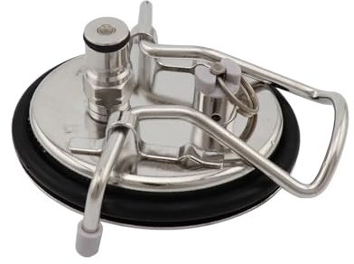 FZCXHONJ Deckel für Cornelius-Fass aus Edelstahl 304 zum Heimbrauen, Deckel für Corny Keg (Soda Keg) mit 0–90 PSI-Messgerät für selbstgebrautes Bier, Ersatz-Weinzubehör (Deckel mit Messgerät)