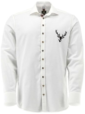 OS Trachten Trachtenhemd Slim Fit Naray
