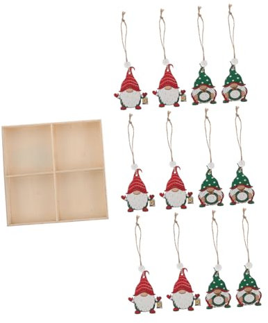 HOLIDYOYO 12stücke GNOME Weihnachtsbaum Doll Design Für Festliche Dekoration Geeignet Für Innen Und Außenbereich Für Weihnachtsbaum Und Feiertagsdekoration