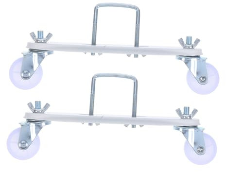 JECOMPRIS Radiator Heater Caster Bracket Mit Robusten Schwenkrädern Schwere Tragend Einfacher Einbau Mobiles Zubehör Für Elektroheizkörper Kompakte Halterung Für Stabilen Halt Und Flexible h