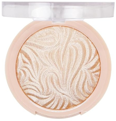 J.Cat Beauty You Glow Girl Compact Multi-Dimensional Highlighter, Highly Pigmented, Shimmery Baked Highlighter for Luminous Finish, Seaside Frost