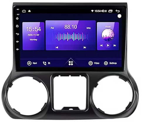 ALOEU Car Multimedia Autoradio Doppeldin Radio Mit Navigation Für Jeep Wrangler 3 JK 2010~2018 Einfügen Und Verwenden Navigationsgeräte GPS Car Video Player Steering Wheel Control