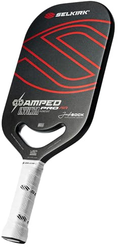 Selkirk Sport Amped Pro Air Pickleball Paddle | Fiberglass Pickleball Paddles with a Polypropylene X5+ 16mm Core | Throatflex | Flex Foam | Pickleball Rackets Made in The USA | Invikta Jack Sock